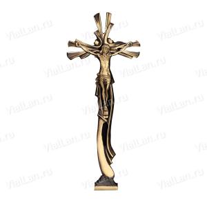 Крест K29 P2 (47*20, Бронза, цвет Бронза, Католический) арт:848