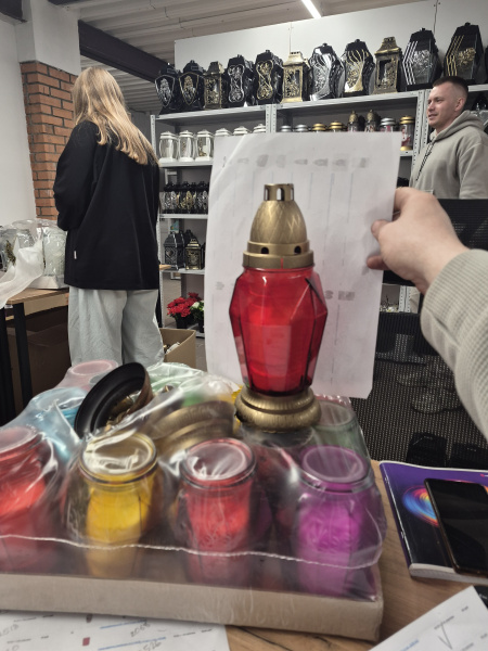 Лампада стеклянная Ромб Микс (размер 24,5х10, корпус Ромбовидный, колба цветное стекло, пластик Бронза, в упаковке 11 шт.) арт:2501