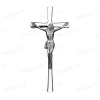 Крест K20 P2 (38*17, Бронза, цвет Хром, Католический) арт:833