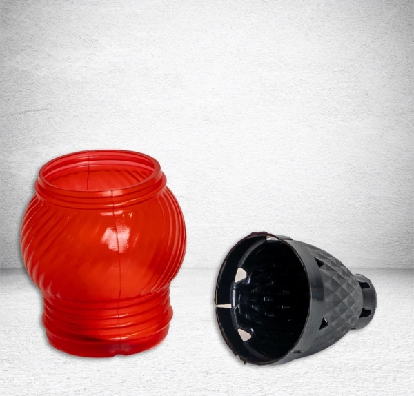 Лампада пластиковая Микс Plast (размер 14х6, корпус шаровидный, колба цветной пластик, в упаковке 13 шт.) арт:2539