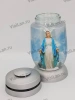 Лампада Стеклянная Мария Bolsius (размер 23*11 см, корпус цилиндрический, колба стекло, пластик серебро, принт Мария в упаковке 6 шт.) арт:2055