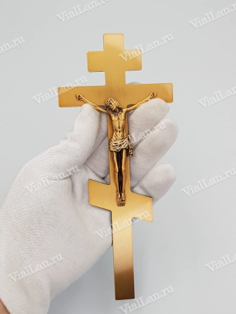 Крест V5 P1 (20*8,5, Бронза, цвет Бронза, Православный) арт:1294